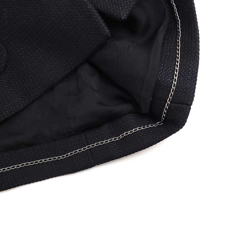 Chanel Coco Mark Button Tweed 4b Tailored Jacket P31043v16334 Black 42