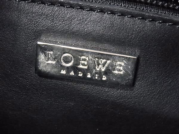 Loewe Leather Mini Handbag Tote Bag Shoulder Women's Black Fm6088