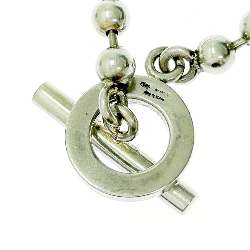 Gucci Silver Ball Chain Toggle Bracelet 16.1g 925 Engraved 360295 Bracelet