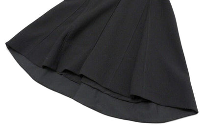 Prada Dress Size 40S Wool Sleeveless V-neck Flared Midi None Fabric Made In