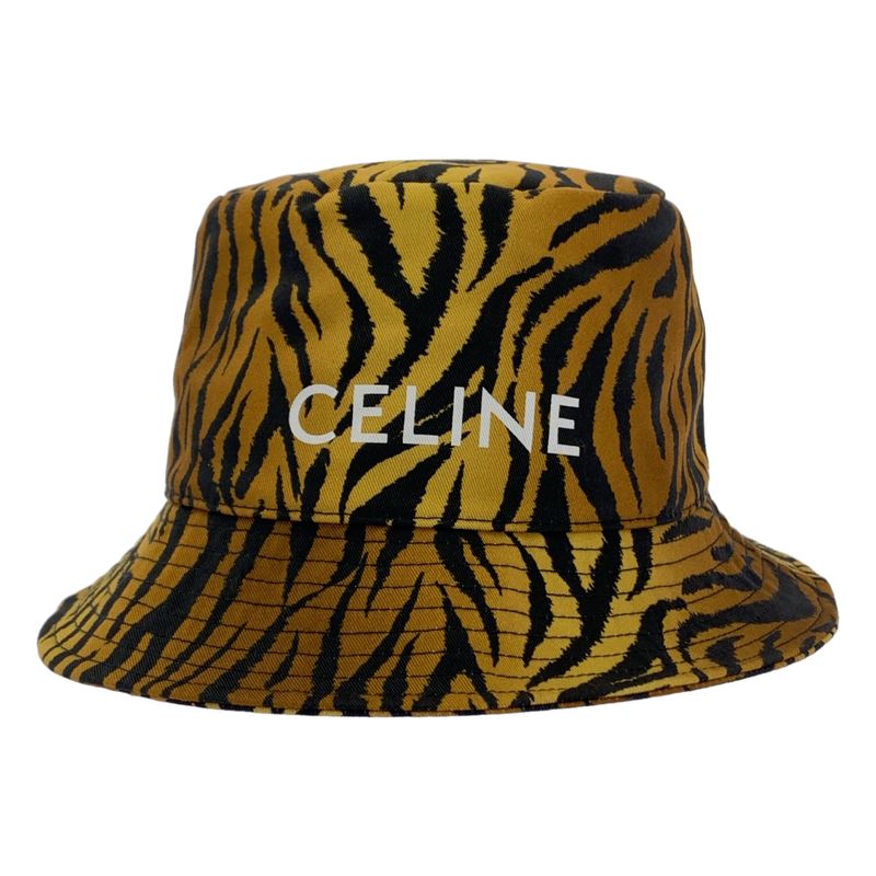 Celine Animal Logo Bucket Hat - Hat - Fully Lined - M (58) - Brown - Men's