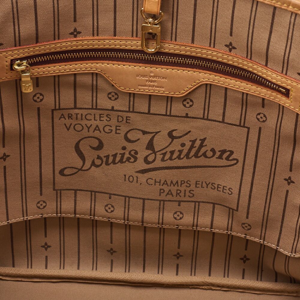 Louis Vuitton Monogram Neverfull MM Brown M40156 (gold Hardware) Tote Bag