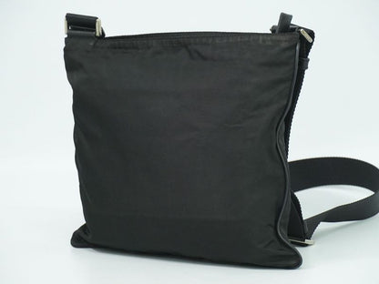 Authentic Prada Nylon Shoulder Bag Pochette Black Bag Pre-owned [follow-up