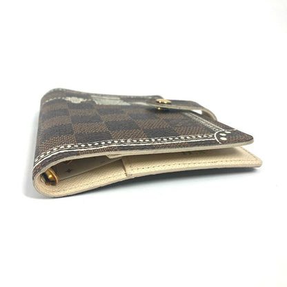 Louis Vuitton Notebook Cover Agenda PM Trunk Pattern Damier Canvas Ebene Brown