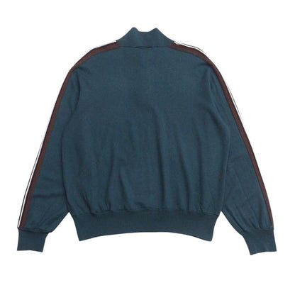 Hermes Knit Sweater Tops Wool Cashmere Half Button High Neck Green Brown