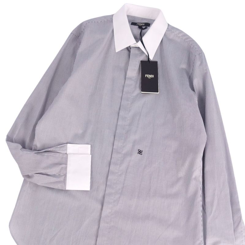 Fendi Shirt 2021 Long Sleeves Long Sleeves Stripe