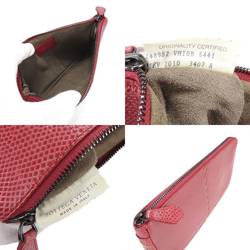 Bottega Veneta Pouch Bottega Veneta Pink Leather Gunmetal Small Bag