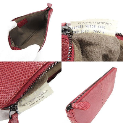 Bottega Veneta Pouch Bottega Veneta Pink Leather Gunmetal Small Bag
