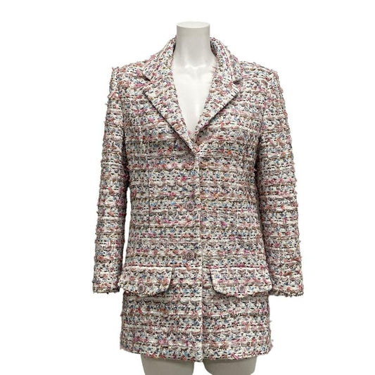 Chanel Jacket Size 34 S Women - P74009 White X Pink X Multi Long Sleeves /