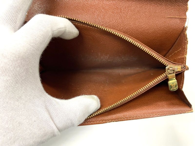 Louis Vuitton Monogram Pochette Portmonnaie Cles Di Long Wallet M61725 Brown