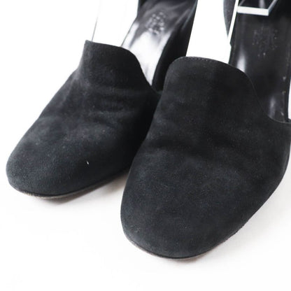 Hermes Baby 90 Silver Hardware Kelly Hardware Suede Leather Wedge