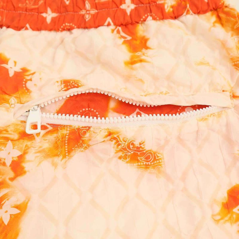 Louis Vuitton Monogram Bandana Nylon Track Shorts Rm222m Nw1 Hnp15w Orange S
