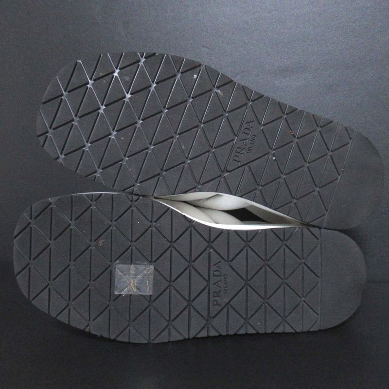 Prada Padded Nappa Leather Suring Back Sandals Size 35.5 Equivalent to 22.5cm