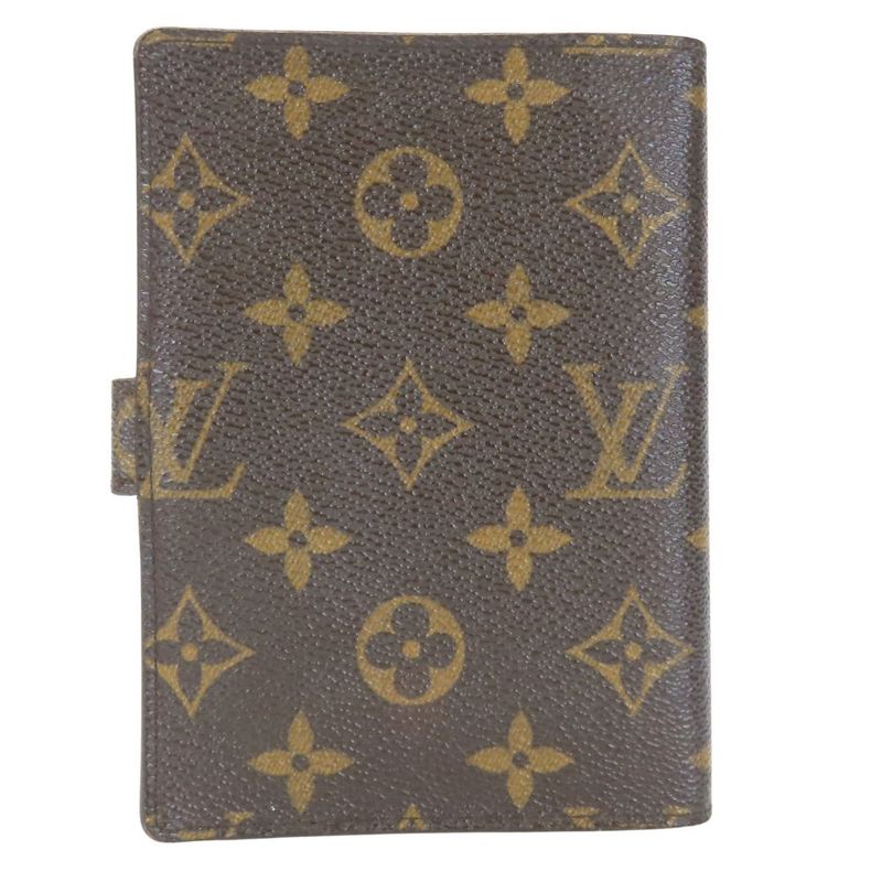 Louis Vuitton Notebook Cabas - Agenda PM R20005 Monogram Brown Gold Hardware