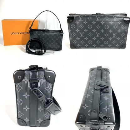 Louis Vuitton Shoulder Bag Soul Trunk EW M11744 Monogram Eclipse Canvas Black