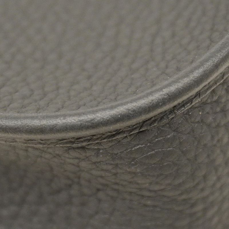 Hermes Shoulder Bag Evelyn TPM Taurillon Cles Mance Black Silver Hardware K