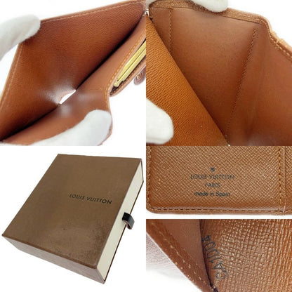 Louis Vuitton M61663 Monogram PVC Porte Monet Vier Viennois Brown 405922 Bifold