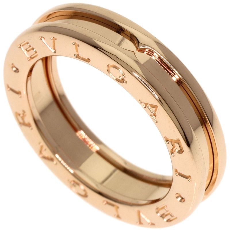 Bvlgari B-zero1 Bee Zero One 1 Band #50 Ring / Rings 18K Pink Gold Ladies