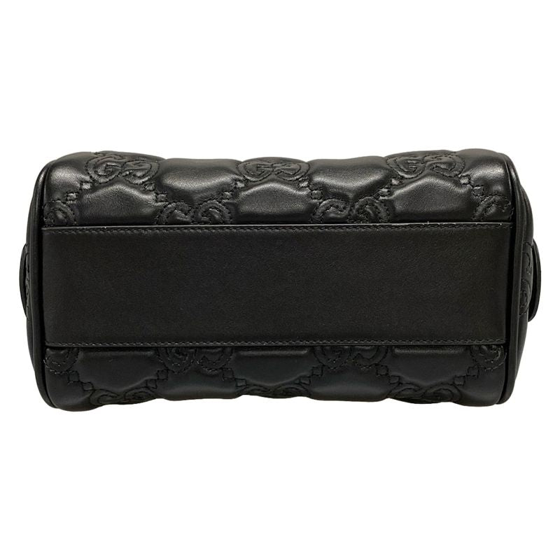 Gucci Ggmatelasse 702251 Black Chain Shoulder/mini Bag Leather