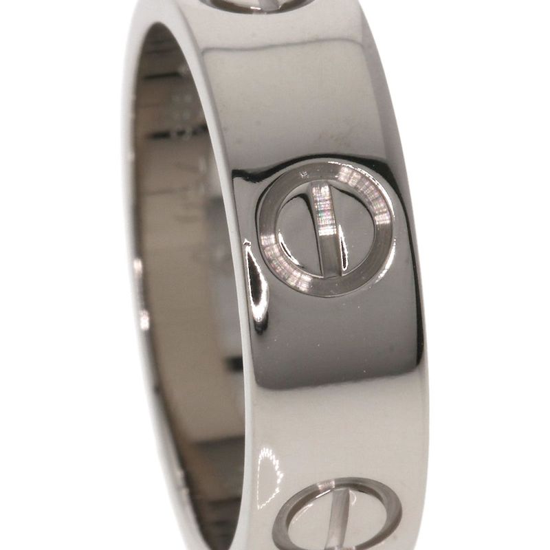 Cartier Love Ring #51 Ring - 18K White Gold Ladies