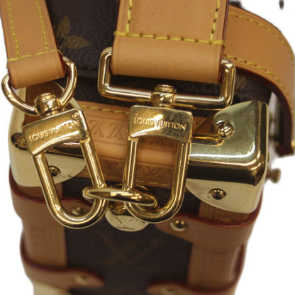 Very Little Used Louis Vuitton M46815 Monogram Side Trunk PM Shoulder Bag Brown