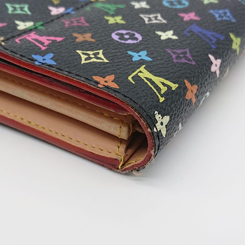 Louis Vuitton Multicolor Sarah Long Wallet Monogram Black Box Storage Bag