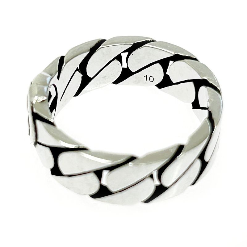 Gucci Silver Interlocking Wide Ring 4.3g 925 Engraved 307449 Ring with Box