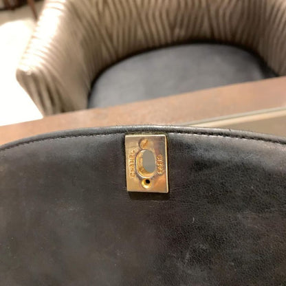 Chanel Diana Matelasse Enamel Shoulder Bag Black