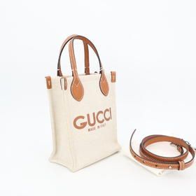 Gucci Canvas Super Mini Shoulder Bag