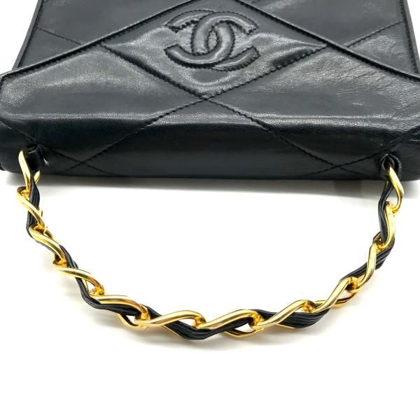Chanel Chain Hand Bag CC Logo Black
