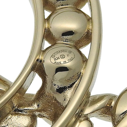 Chanel Coco Mark Abd111 B16035 Metal And Rhinestone Chien Pan Gold Ladies 18g