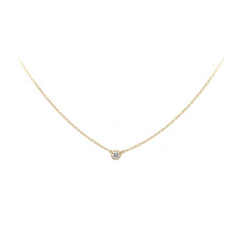 Tiffany & Co By The Yard Diamond Necklace 18K Yellow Gold (18k Yellow Gold)