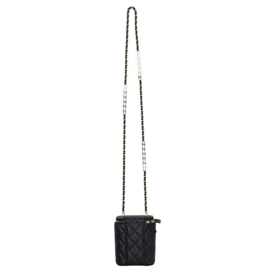 Chanel Ap2646 Matelasse Small Vanity Case Caviar Skin Chain Shoulder Bag Women