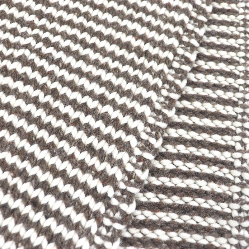 Bottega Veneta 2022 718051 Thick Wool Knit Scarf Brown Genuine