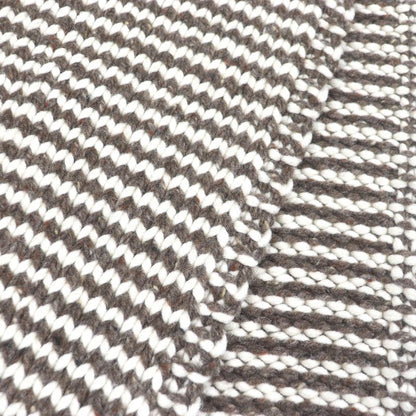 Bottega Veneta 2022 718051 Thick Wool Knit Scarf Brown Genuine