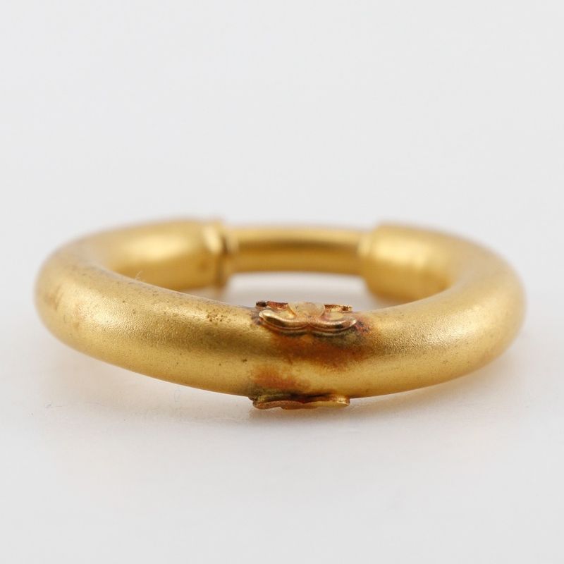 Chanel Coco Loop Vintage Gold Plated Ladies 22.6g Earrings