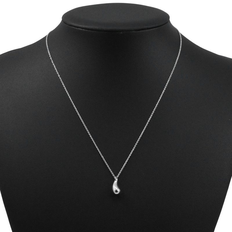 Tiffany & Co Teardrop Elsa Peretti 925 Silver Ladies 2.8g Necklace