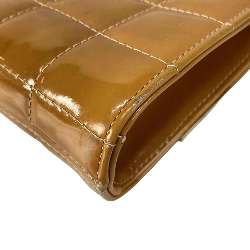 Chanel Shoulder Bag Choco Bar Light Brown Coco Mark/chain Shoulder Leather