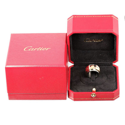 Cartier Santos 100 18K Yellow Gold And Stainless Steel No 7 Ladies 17.6g Ring