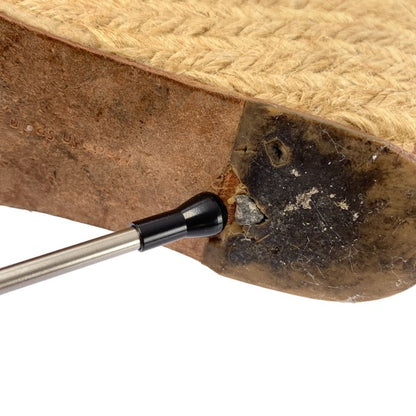 Celine Leather Espadrille Wedge Sole Sandals - 35 - Navy Beige - Women's