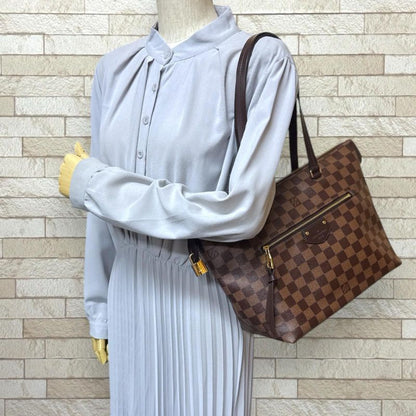Louis Vuitton Jena PM Damier Tote Bag Damier Canvas N41012 Brown Women Louis