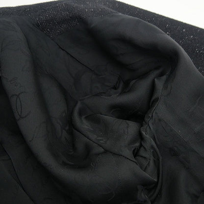 Chanel Double Jacket 36 Black Ladies
