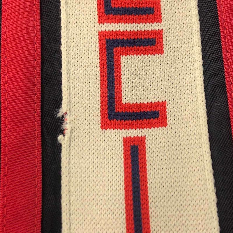 Gucci Sideline Logo Jogging Pants 522935 Z739c Black Red 44