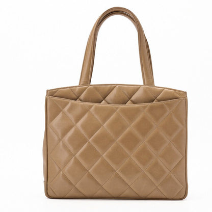 Chanel Matelasse Turnlock Decacoco Handbag In Lambskin Beige With Gold Hardware