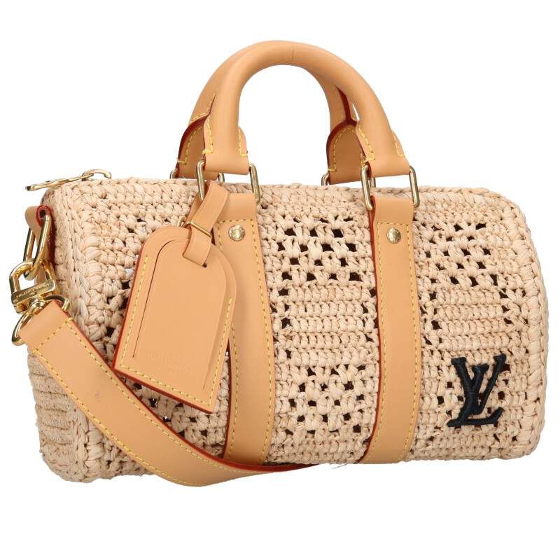 Louis Vuitton M25010 Damierafia Keepall Bandoliere 25 Shoulder Bag Men 25