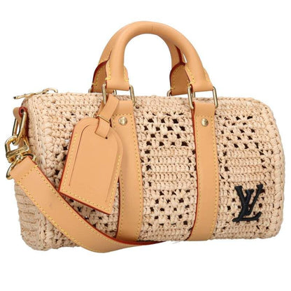 Louis Vuitton M25010 Damierafia Keepall Bandoliere 25 Shoulder Bag Men 25