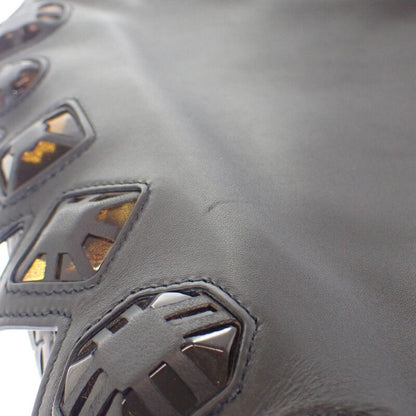 Bottega Veneta Loop Shoulder Bag Handbag Leather Black Ladies Classy Gift [AB