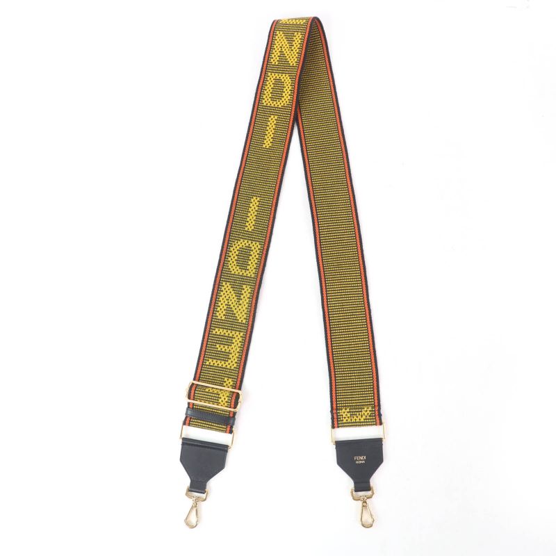 Fendi 8av386 Strap You Logo Leather Use Shoulder Strap Multicolor Storage With