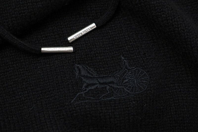 Celine Hoodie Size S Eddy Period Cashmere Knit Hoodie Black Made In Italy