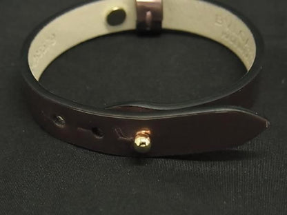 Bvlgari DIVA Dream Leather Bracelet Bangle Accessories Ladies Pink Fc6084